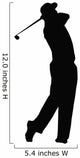 Golfing Silhouette Wall Decal