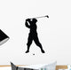 Golfing Silhouette Wall Decal