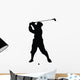Golfing Silhouette Wall Decal