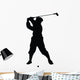 Golfing Silhouette Wall Decal