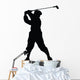 Golfing Silhouette Wall Decal