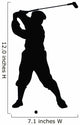 Golfing Silhouette Wall Decal