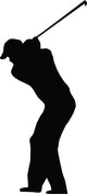 Golfing Silhouette Wall Decal