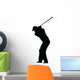 Golfing Silhouette Wall Decal