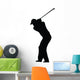 Golfing Silhouette Wall Decal