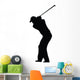 Golfing Silhouette Wall Decal
