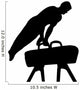 Olympic Male Gymnastic Silhouette Wall Decal