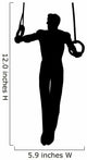 Olympic Male Gymnastic Silhouette Wall Decal