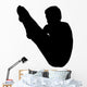 Male Gymnastic Silhouette Wall Decal
