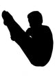 Male Gymnastic Silhouette Wall Decal