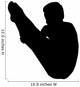 Male Gymnastic Silhouette Wall Decal