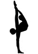 Gymnastic Silhouette Wall Decal