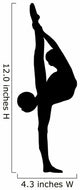 Gymnastic Silhouette Wall Decal