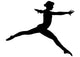 Gymnastic Silhouette Wall Decal