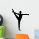 Gymnastics Silhouette Leg up Wall Decal