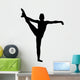 Gymnastics Silhouette Leg up Wall Decal