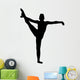 Gymnastics Silhouette Leg up Wall Decal