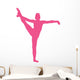 Gymnastics Silhouette Leg up Wall Decal