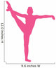 Gymnastics Silhouette Leg up Wall Decal