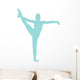 Gymnastics Silhouette Leg up Wall Decal