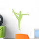 Gymnastics Silhouette Leg Up Wall Decal