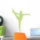 Gymnastics Silhouette Leg Up Wall Decal