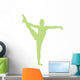 Gymnastics Silhouette Leg Up Wall Decal