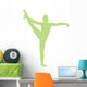 Gymnastics Silhouette Leg Up Wall Decal