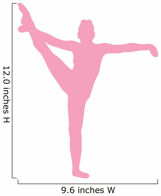 Gymnastics Silhouette Wall Decal
