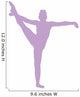 Gymnastics Silhouette Leg up Wall Decal