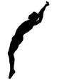 Gymnastic Silhouette Wall Decal