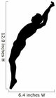 Gymnastic Silhouette Wall Decal
