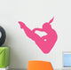 Gymnastics Flip Hot Pink Wall Decal