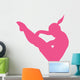 Gymnastics Flip Hot Pink Wall Decal