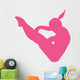 Gymnastics Flip Hot Pink Wall Decal