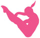 Gymnastics Flip Hot Pink Wall Decal