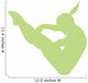 Gymnastics Silhouette Green Wall Decal