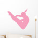 Gymnastics Silhouette Pink Wall Decal
