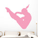 Gymnastics Silhouette Pink Wall Decal