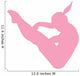 Gymnastics Silhouette Pink Wall Decal