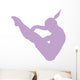 Gymnastics Silhouette Lavender Wall Decal