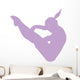 Gymnastics Silhouette Lavender Wall Decal