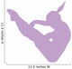 Gymnastics Silhouette Lavender Wall Decal
