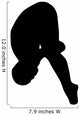 Gymnastic Silhouette Wall Decal