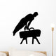 Male Gymnastics Silhouette Black Wall Decal