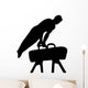 Male Gymnastics Silhouette Black Wall Decal