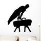 Male Gymnastics Silhouette Black Wall Decal