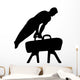 Male Gymnastics Silhouette Black Wall Decal