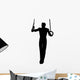 Gymnastics Olympic Rings Black Wall Decal