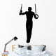 Gymnastics Olympic Rings Black Wall Decal